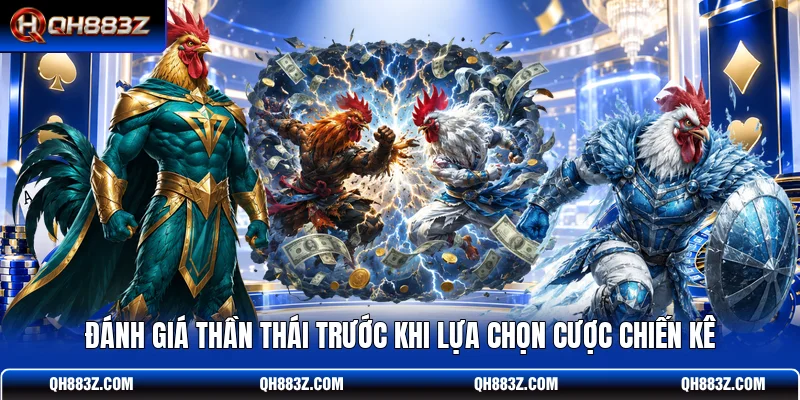 Đánh giá thần thái trước khi lựa chọn cược chiến kê