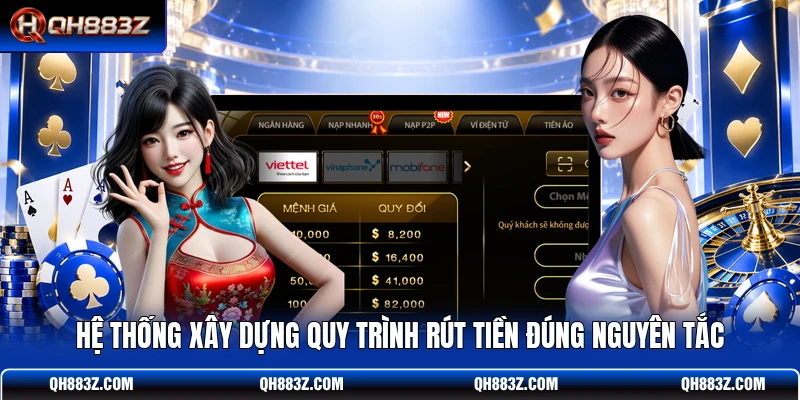 Hệ thống xây dựng quy trình rút tiền đúng nguyên tắc