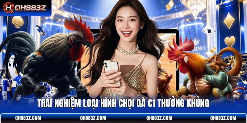 Trải nghiệm loại hình chọi gà C1 thưởng khủng